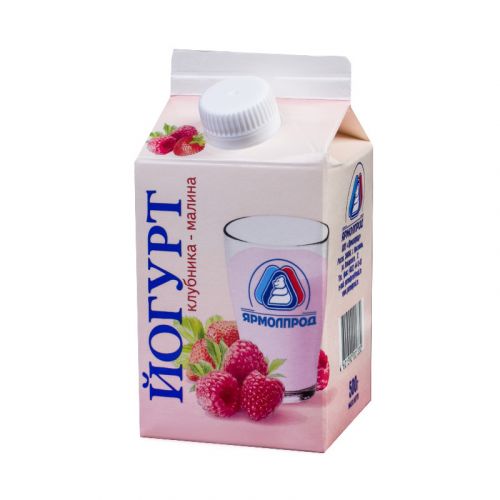 Йогурт "Клубника - малина" 1,5% Ярмолпрод 500г 800px
