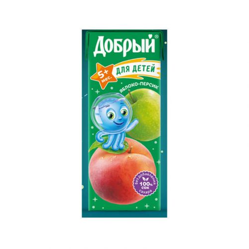 Сок "Персик-яблоко" Добрый 0,2л 800px