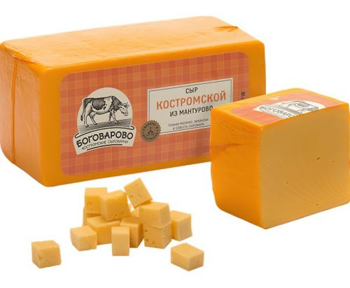 Сыр "Костромской из Мантурово" полутвердый 45% Боговарово 800px фото 2