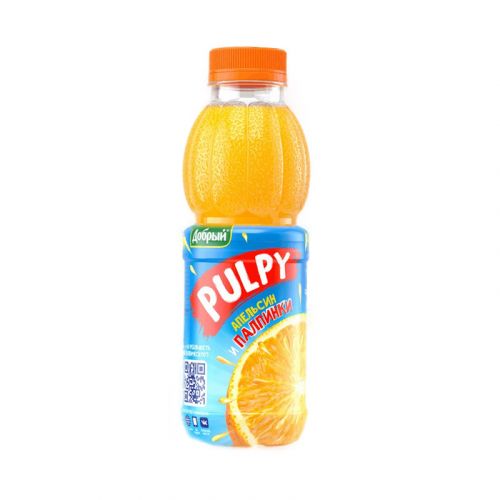 Напиток "Pulpy" Апельсин сокосодержащий 450мл 800px